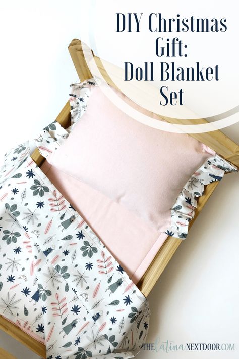 Doll Blanket Sewing Pattern, Doll Bedding Pattern, Baby Doll Blankets To Sew, Doll Crib Bedding, Dollhouse Blanket Diy, Diy Doll Bedding, Baby Doll Blankets To Sew Diy, Doll Blankets To Sew, Diy Doll Blanket