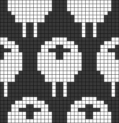 Sheep Alpha Pattern, Black And White Alpha Pattern, Funny Sheep, Bobble Hats, Tapestry Crochet Patterns, Crochet Quilt, Pixel Pattern, Cross Stitch Animals, Crochet Tapestry