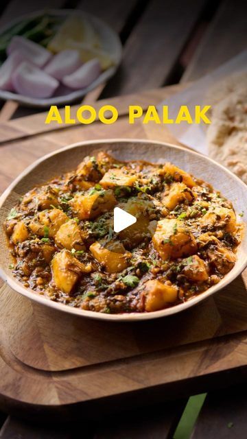 Your Food Lab on Instagram: "Homestyle Aloo Palak! Light, healthy, aur banane mein ekdum easy! ❤️
Jab kuch simple aur satisfying khaane ka mann ho, this dish is perfect 😋
Try it out at home soon! ✨

Comment “Aloo“ & i will share the full recipe in your DMs 🙌" Aloo Palak Recipe, Palak Recipe, Aloo Palak, Food Lab, Try It, Be Perfect, At Home, Lab, House Styles