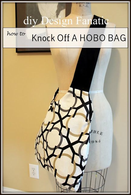 How to knock off a Hobo Bag, tutorial by {DIY Design Fanatic} Hobo Bag Tutorials, Hobo Bag Patterns, Hobo Crossbody Bag, Bag Tutorial, Bags Tutorial, Purse Patterns, Diy Sewing Projects, Love Sewing, Hobo Handbags