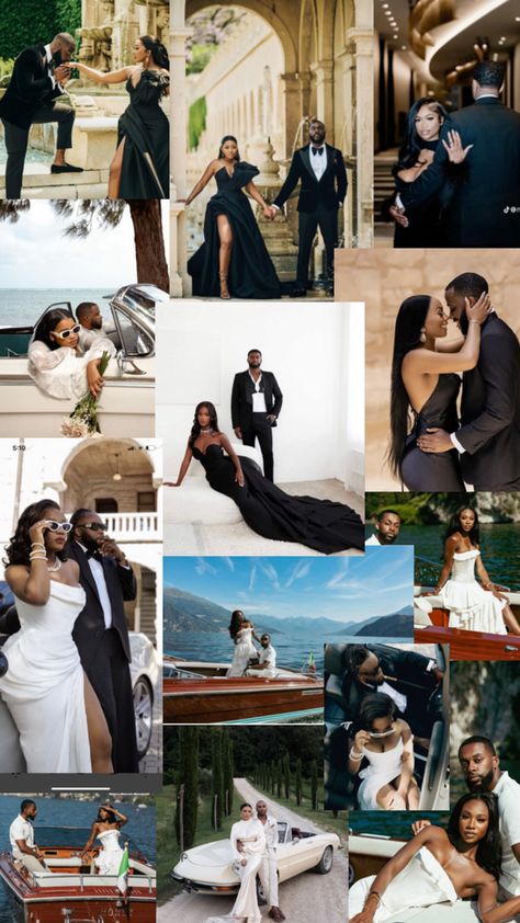 Monochromatic Couple Photoshoot, Photography Poses Couples Studio Engagement Pictures, Engagement Photos Bridge Ideas, Black Couple Formal Outfits Classy, Save The Date Black Couples, Engagement Photos African American, Engagement Photos All Black Outfit, Couples Holiday Photoshoot Outfits, Royal Engagement Photos