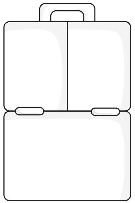 Dorable Lunch Box Template Illustration Box Packaging Templates, Lap Book Templates, Box Printable, Geography For Kids, Lap Book, Tasty Lunch, Math Materials, Healthy Lunchbox, Packaging Template