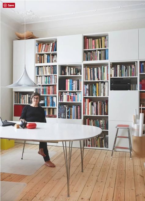 The Best of BESTA: Design Inspiration for IKEA’s Most Versatile Unit | Apartment Therapy Bookshelf Ikea, Ikea Bestå Hack, Basement Shelving, Ikea Book, Besta Ikea, Ikea Bookshelves, Ikea Living Room, Home Theaters, Library Wall