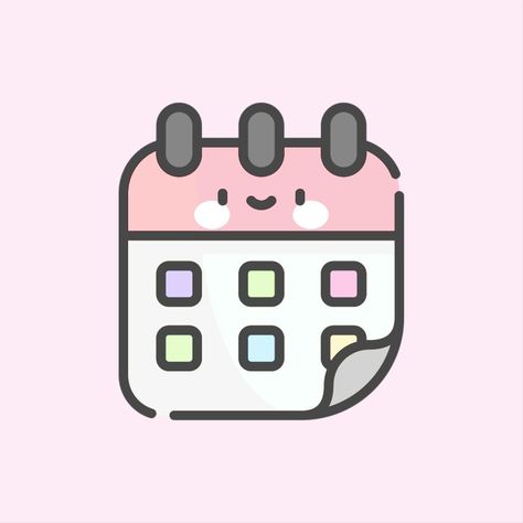 Kawaii Message Icon, App Market Icon, Cinnamoroll Calculator Icon, Pastel Pink App Icons Kawaii, Pastel Gmail Icon, Apps Kawaii, Kawaii App Icons Pinterest, Calendar Logo, Cat App