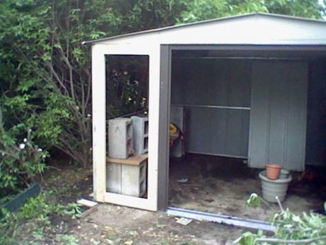 Bunny Hutches, Shed Chicken Coop, Chicken Shed, Landscape Timbers, Steel Sheds, Keeping Chickens, Backyard Sheds, Mother Earth News, Backyard Shed