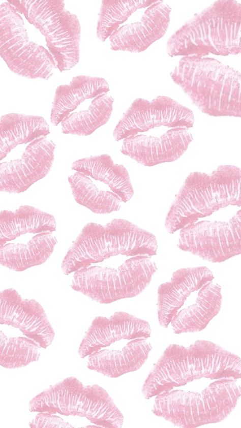 Pink Kisses Wallpaper, Pink Wallpaper Ipad, Just Girl, Pretty Wallpaper Ipad, Instagram Branding Design, Scrapbook Patterns, Pink Wallpaper Girly, Images Kawaii, Simple Iphone Wallpaper