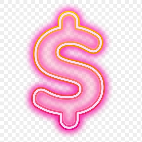 Dollar Signs Aesthetic, Pink Dollar Sign Icon, Dollar Sign Art, Graffiti Dollar Sign, Dollar Sign Logo Design, Magic Font, Money Icons, Dollar Sign, Holography