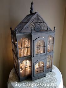 Bird Cage Decor, Vintage Bird Cage, Bird Cages, Vintage Birds, Twinkle Lights, Bird Cage, Birdy, Fairy Lights, Diy Design