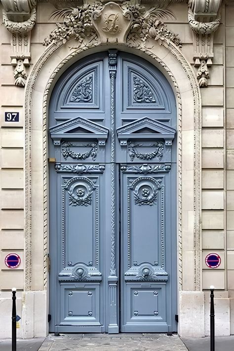 Fancy Door, Doors Architecture, Parisian Doors, Door Architecture, Paris Door, Door Aesthetic, Gorgeous Doors, Doors And Floors, Door Entryway