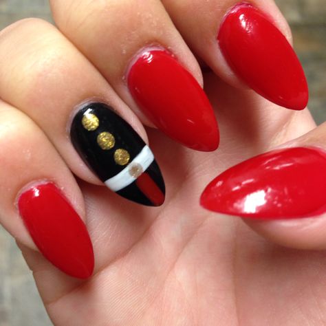 Marine Corps Ball Nails #nailart #nails #almond #usmc #marines Marine Corp Nails Designs, Marine Ball Nails, Usmc Nails Designs, Marine Corps Nails Designs, Marine Nails Designs, Marine Corps Nails Designs Usmc, Marine Corps Nails, Usmc Nails, Girlfriend Nails