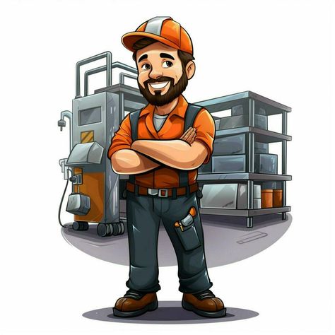 Animated Clipart, 2d Cartoon, Factory Worker, Warehouse Management, Character Reference, Logo Banners, Cityscape Photos, Nature Backgrounds, Heart With Arrow