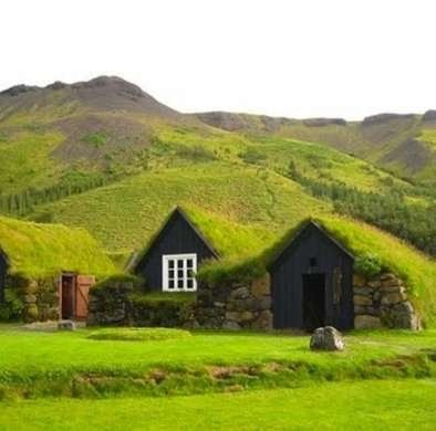 Turf Houses Turf House, Casa Hobbit, Grass Roof, Crazy Houses, Earth Sheltered, Underground Homes, Unusual Homes, Hobbit House, Earth Homes