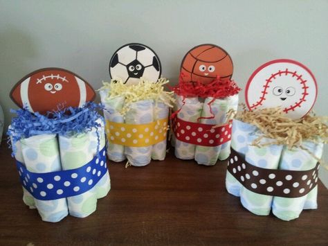 sports themed baby shower Baby Shower Ideas For Boys, Sports Baby Shower Theme, Sports Baby Shower, Boy Baby Shower Ideas, Baby Shower Prizes, Trendy Baby Shower Ideas, Mini Tortillas, Sports Baby, Baby Shower Decorations For Boys