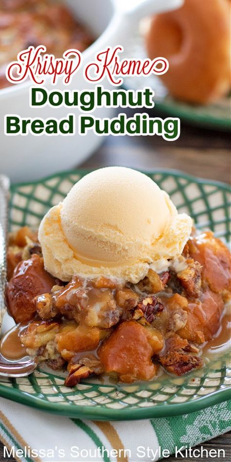 Doughnut Bread Pudding, Krispy Kreme Bread Pudding, Doughnut Bread, Donut Bread Pudding, Best Bread Pudding Recipe, Rum Sauce, Pumpkin Spice Bread, Pumpkin Bread Pudding, Chocolate Bread Pudding