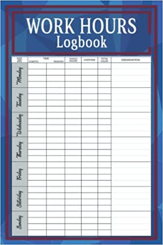 Work Hours Logbook: daily and Weekly Time Sheet Log Book For Individuals | Employee Time Log | Work Time Record Book: el attrassi, momo: 9798420930199: Amazon.com: Books Time Sheet, Work Time, Log Book, Tv Episodes, Kindle App, Prime Video, Amazon Books, Kindle Reading, Paperback Books