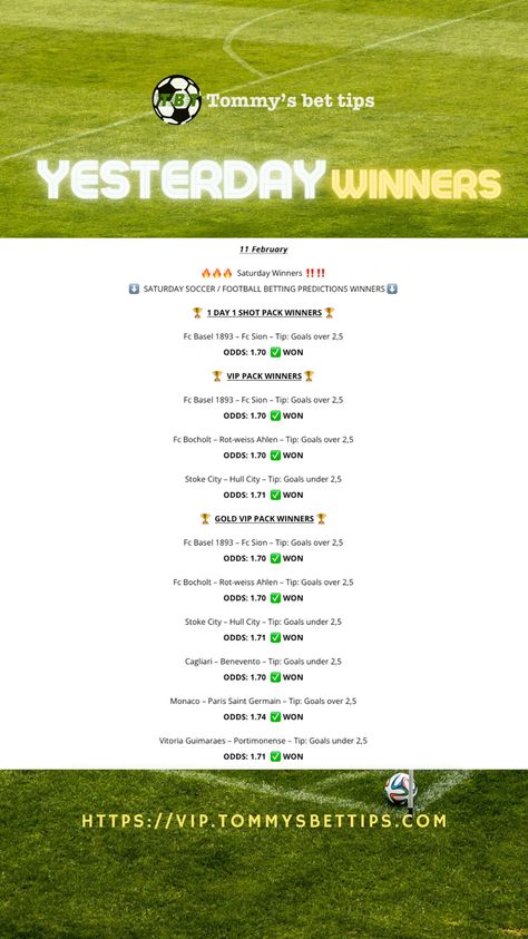 Tommys Bet Tips. soccer / football predictions winners from yesterday Bet Quote, Arithmetic Progression, Bet Football, Matched Betting, Soccer Predictions, Football Betting, Hull City, Football Predictions, Free Football