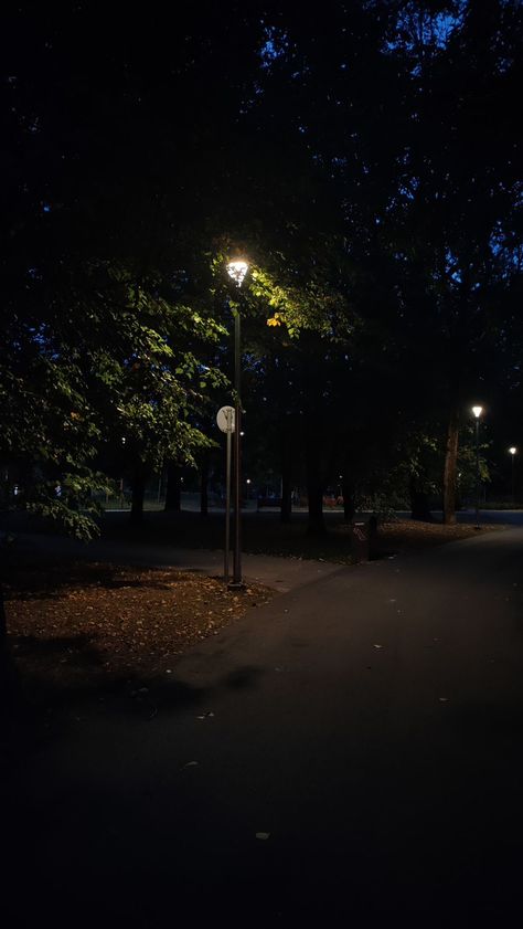 Late Night Walk Background, Aesthetic Real Life Background, Aesthetic Night Background, Walking Background, Night Street Aesthetic, Outside Wallpaper, Night Walking Aesthetic, Park At Night, Night Landscape Photography