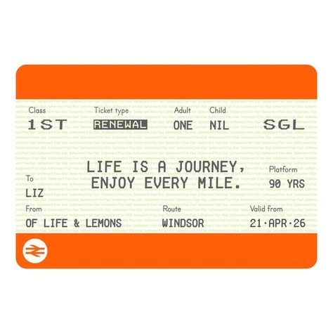 Train Ticket, Rail Train, Ticket Design, Paper Gifts Anniversary, Ticket Template, British Rail, Personalized Anniversary Gifts, Train Tickets, Paper Anniversary