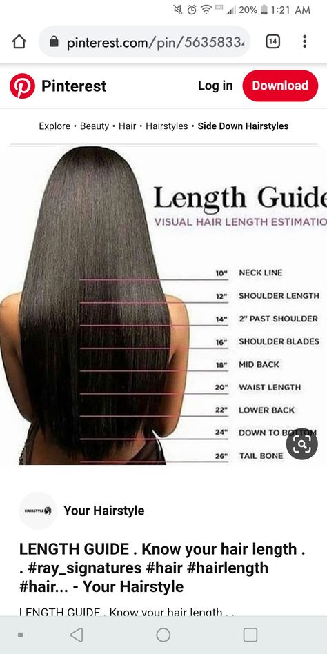 Hair Length Measurement Chart, Sew In Length Chart, Hair Measurement Chart, 6 Inch Hair Length, Different Hair Lengths Chart, Protective Hairstyles For Straight Hair, Viking Dreads, Side Down Hairstyles, Frontals Wigs