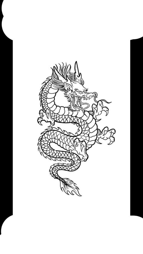 Thigh Dragon Tattoo, Cyberciligism Tattoo, Dragon Tattoo Outline, Baby Dragon Tattoos, Dragon Tattoo Stencil, Dragon Tattoo Drawing, Persian Tattoo, Small Dragon Tattoos, Tattoos Meaningful