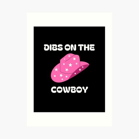 Get my art printed on awesome products. Support me at Redbubble #RBandME: https://www.redbubble.com/i/art-print/Dibs-On-The-Cowboy-by-WketchArt/154079762.1G4ZT?asc=u Dibs On The Cowboy, Cowboy Design, Cowboy Art, The Cowboy, Inspired Homes, Home Decor Inspiration, Decor Inspiration, Awesome Products, My Art