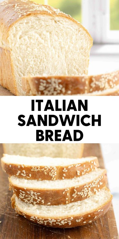 Master the art of Italian sandwich bread with this foolproof recipe. Crispy, fluffy, and utterly delicious! Bread Italian Recipe, East Sandwich Bread, Italian Bread Recipes Easy Quick, Italian White Bread Recipe, Store Bread Recipes, Fast Sandwich Bread, Italian Round Bread, French Bread Recipe Homemade 1 Loaf, Sandwich Loaf Bread Recipe