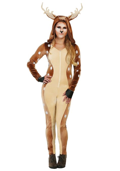 Fawn Costume, Deer Outfit, Reindeer Costume, Deer Costume, Fawns Deer, Sheep Clothing, Deer Fawn, Costume For Women, Woodland Critters