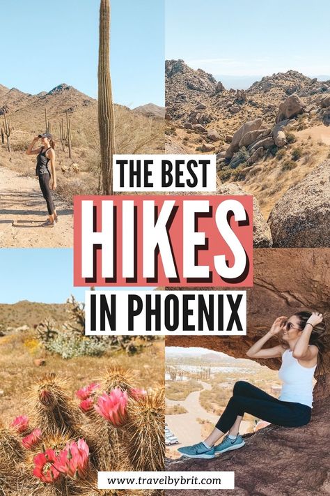 Expereince some of the best spots for hiking in the US in Phoenix, Arizona! Read this guide for ten amazing hikes in Phoenix, ranging from easy to extremely difficult to accomodate all skill levels! || Best Hikes in Phoenix || Phoenix Hiking || Hiking in Arizona || Things to Do in Phoenix, Arizona || Things to Do in Arizona || Best Hikes in the USA Hikes In Phoenix Arizona, Hiking In Arizona, Phoenix Things To Do, Phoenix Travel Guide, To Do In Phoenix Arizona, Arizona Hikes, Trip To Arizona, Phoenix Travel, Arizona Travel Guide