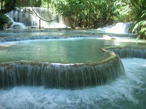 GETLOSTINASIA // the marvelous Kuang Si Waterfall Laos Laos Aesthetic, Bangkok Photos, Elven Princess, Fairytale House, Zelda Twilight Princess, Green Pasture, The Orator, Twilight Princess, Princess Aesthetic