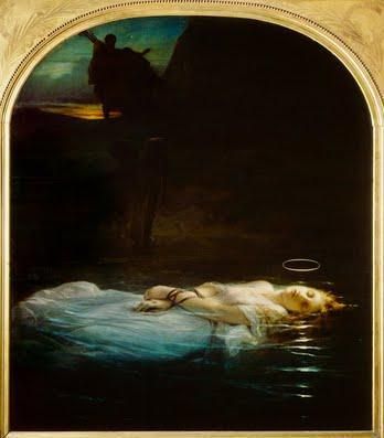 lourve painting girl floating above water | The Young Martyr, Musee du Louvre | transcendentbeauty Paul Delaroche, Illustration Kunst, Rennaissance Art, Art Ancien, Takashi Murakami, Louvre Museum, Art Et Illustration, Old Paintings, Romantic Art