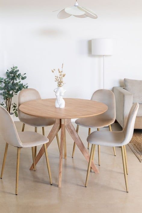 Small Round Kitchen Table, Cosy Dining Room, Small Round Dining Table, Round Wooden Dining Table, Buy Dining Table, Small Table And Chairs, Round Dining Room Table, Apartment Dining Room, Round Kitchen Table