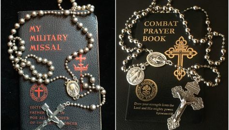 Combat Rosary, Rugged Rosary, Military Rosary, Grunge Chokers, Simple Choker, Gold Rosary, Sign Of The Cross, Rosary Prayer, Prayer Life