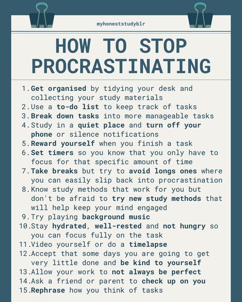 How To Be Active All Day, How To Stay Disciplined Study, How To Be Productive In Studies, Study Procrastination, School Procrastination Tips, Tips To Stop Procrastinating, Get Good Grades, School Study Ideas, Best Study Tips