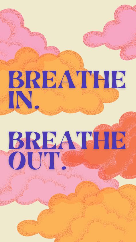 Meditation Reminder Wallpaper, Phone Backgrounds Motivational Aesthetic, Positive Messages Aesthetic, Meditative Wallpaper, Breathe Aesthetic, Encouraging Posters, Breathe Wallpaper, Relax Wallpaper, Cuadros Diy