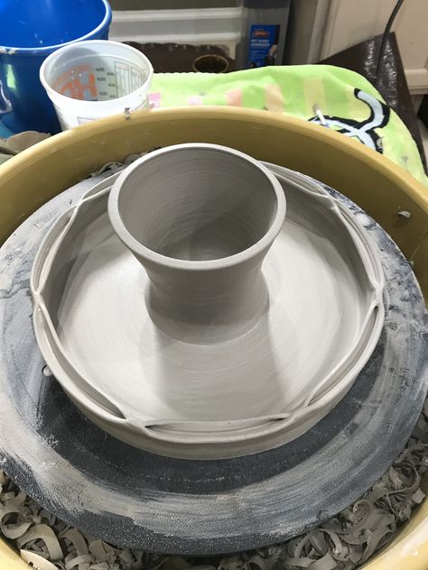 Wheel thrown Pottery cake plate Thrown Pottery Ideas, Wheel Thrown Pottery Ideas, Throwing Pottery, Pedestal Cake Plate, Cray Cray, Cake Plates Stand, Wheel Throwing, Signature Ideas, Wheel Thrown Pottery