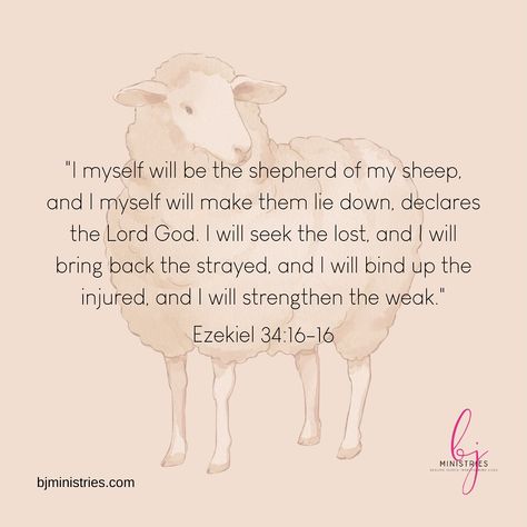 Be encouraged by the knowledge that Jesus is our good Shepherd. 🐑 #BjMinistries #BjPons #HeavensPointOfView #WOTCWomen #WomenOfTheCross #shepard Good Shepherd, Be Encouraged, The Shepherd, Jesus Is, Point Of View, Verses, Bible Verses, Encouragement, Bible