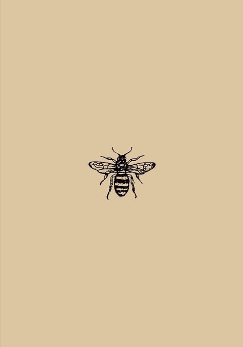 Honey Bee Tattoo, Minimal Tattoo Ideas, 12 Tattoos, Bee Icon, Tato Minimal, Bee Drawing, Iphone Wallpaper Vsco, Iconic Wallpaper, Bee Tattoo