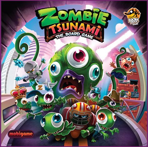 Zombie Tsunami | Image | BoardGameGeek Tsunami Image, Horde Of Zombies, Zombie Tsunami, Zombies Run, New Zombie, Lucky Duck, Zombie Movies, Image Swag, Diy Games