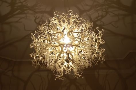 Forest Chandelier Forms In Nature, Art Lighting, Shadow Play, Light Sculpture, Beautiful Chandelier, Design Light, Light Design, Modern Chandelier, Beautiful Lights