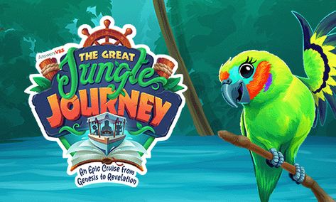 VBS 2023 - Vacation Bible School | Answers VBS Vbs 2024 Theme, Answers In Genesis Vbs 2024 Crafts, Great Jungle Journey Vbs Snacks, Jungle Journey Vbs Snacks, 2024 Vbs Themes, The Great Jungle Journey Vbs 2024 Crafts, Answers In Genesis Vbs 2024, Bible School Songs, Vacation Bible School Games