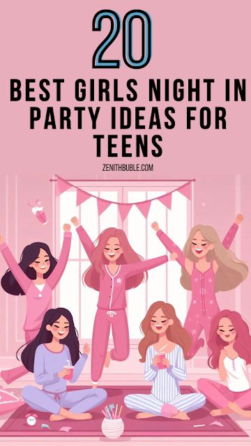 20 Best Girls Night In Party Ideas for Teens - Zenith Bubble Fun Girls Night Activities, Sister Night Ideas, Fun Girls Night Ideas, Girls Day Ideas, Party Ideas For Teen Girls, Girls Night Activities, Girls Night In Ideas, Girls Night Ideas, Party Ideas For Teens