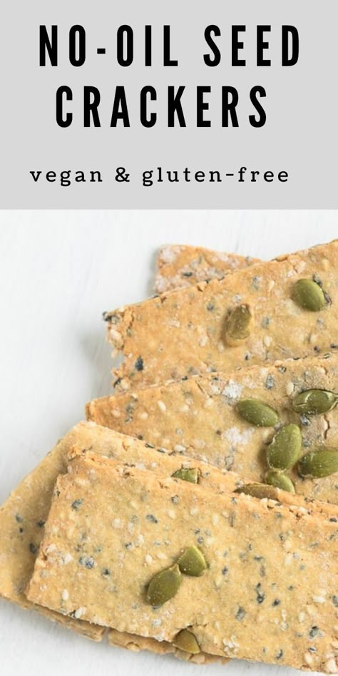 Gluten Free Savory Baked Goods, Vegan Nibbles, Wfpb Snacks, Gf Crackers, Waitrose Food, Cracker Recipe, Savoury Crackers, Healthy Crackers, Seed Crackers