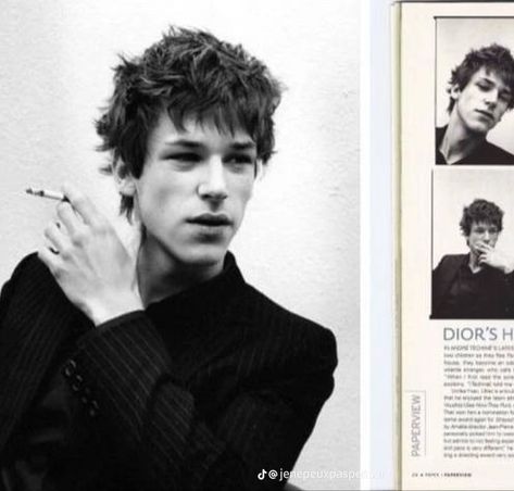 Gaspard Ulliel, Men Haircut Curly Hair, Men's Short Hair, Hair Inspiration Short, Punk Hair, Hedi Slimane, Men's Haircut, Mens Haircuts Short, Hair Reference