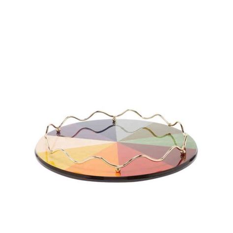 Matilda Goad, Rainbow Drinks, Rainbow Spectrum, Unique Homewares, Metal Trim, Wave Design, Centre Pieces, Stylish Furniture, Furniture Collection