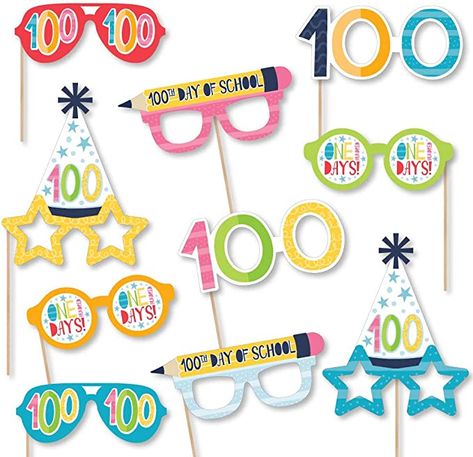 Bachelorette Photo Booth, Prom Photo Booth, 100 Days Party, Crowd Photo, School Glasses, 100 Días De Clases, Photo Horse, 100th Day Of School Crafts, Funny Photo Booth