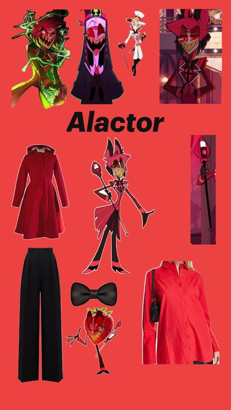 Alastor Hazbin Hotel Outfit, Alastor Inspired Outfit, Hazbin Hotel Outfit Ideas, Hazbin Hotel Inspired Outfits, Halloween Clothes, Avatar Fan Art, Character Inspired Outfits, Alastor Hazbin Hotel, Casual Cosplay