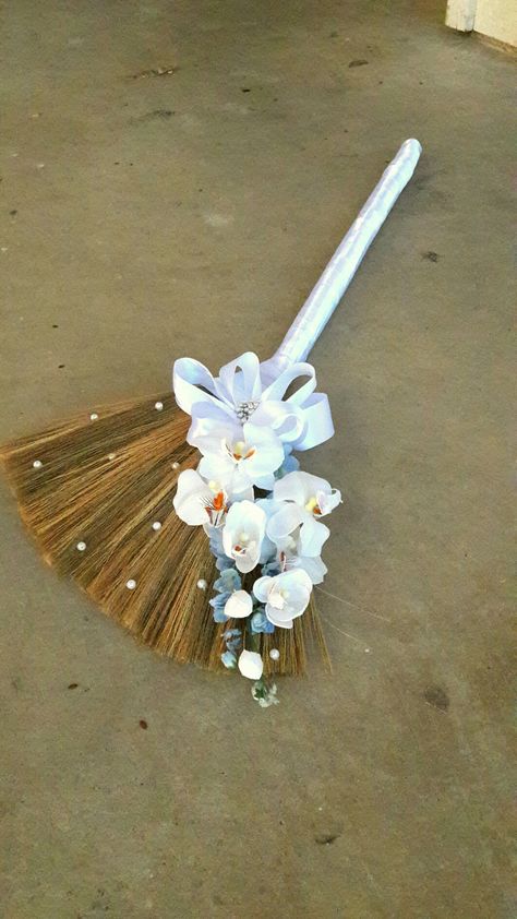 Broom Decorations For Wedding, Wedding Jump The Broom, Jumping The Broom Wedding Ideas, Wedding Jumping Broom, Diy Wedding Broom, Jumping Broom Wedding, Jumping The Broom Wedding Diy, Jump The Broom Wedding Ideas, Wedding Broom Ideas African Americans