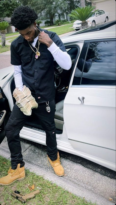 Hood Rich Outfit, Scarface Outfits Men, New York Drip Men, Hood Drip Outfits Men, Hood Fashion Men, Hood Usernames, Hood Guy Black, Drippy Outfits Men, Fine Black Boys Hood