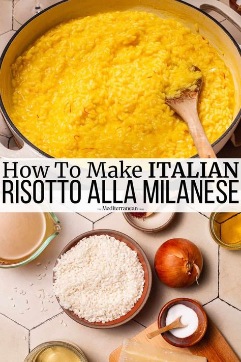 Milanese Recipe, Spinach Recipes Healthy, Saffron Risotto, Risotto Milanese, Easy Risotto, Risotto Recipes Easy, Fennel And Orange Salad, Saffron Recipes, Radicchio Salad