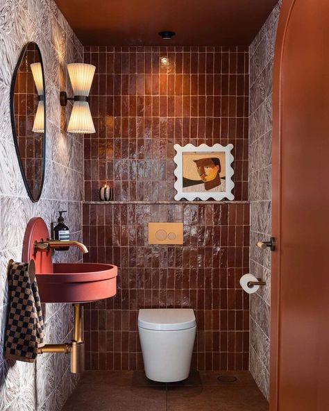 Mid Century Modern Toilet, Quirky Bathroom Ideas, Seance Room, Modern Toilet, Mid Century House, Dream Room, Midcentury Modern, Mid-century Modern, Art Gallery